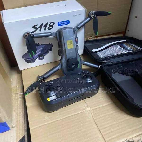 Electric Pan-Tilt Adjustment S118 Brushless Motor Drone With Dual Cam