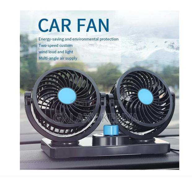 Car Dash Board/ Windshield Dual Head Car Fan - thumbnail 5