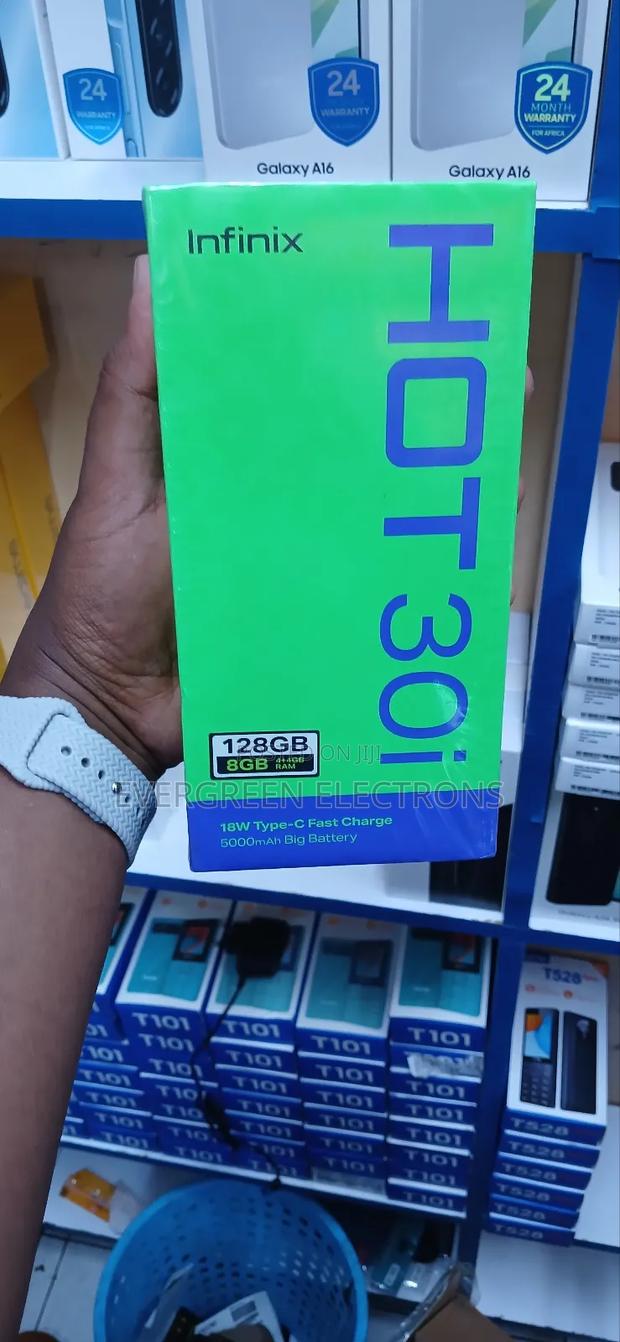 New Infinix Hot 30i 128 GB Black