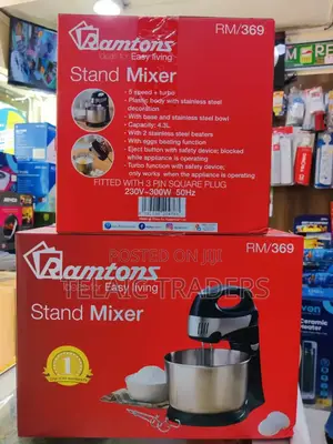 Ramtons Stand Mixer 4.3litres 5-Speed+Turbo