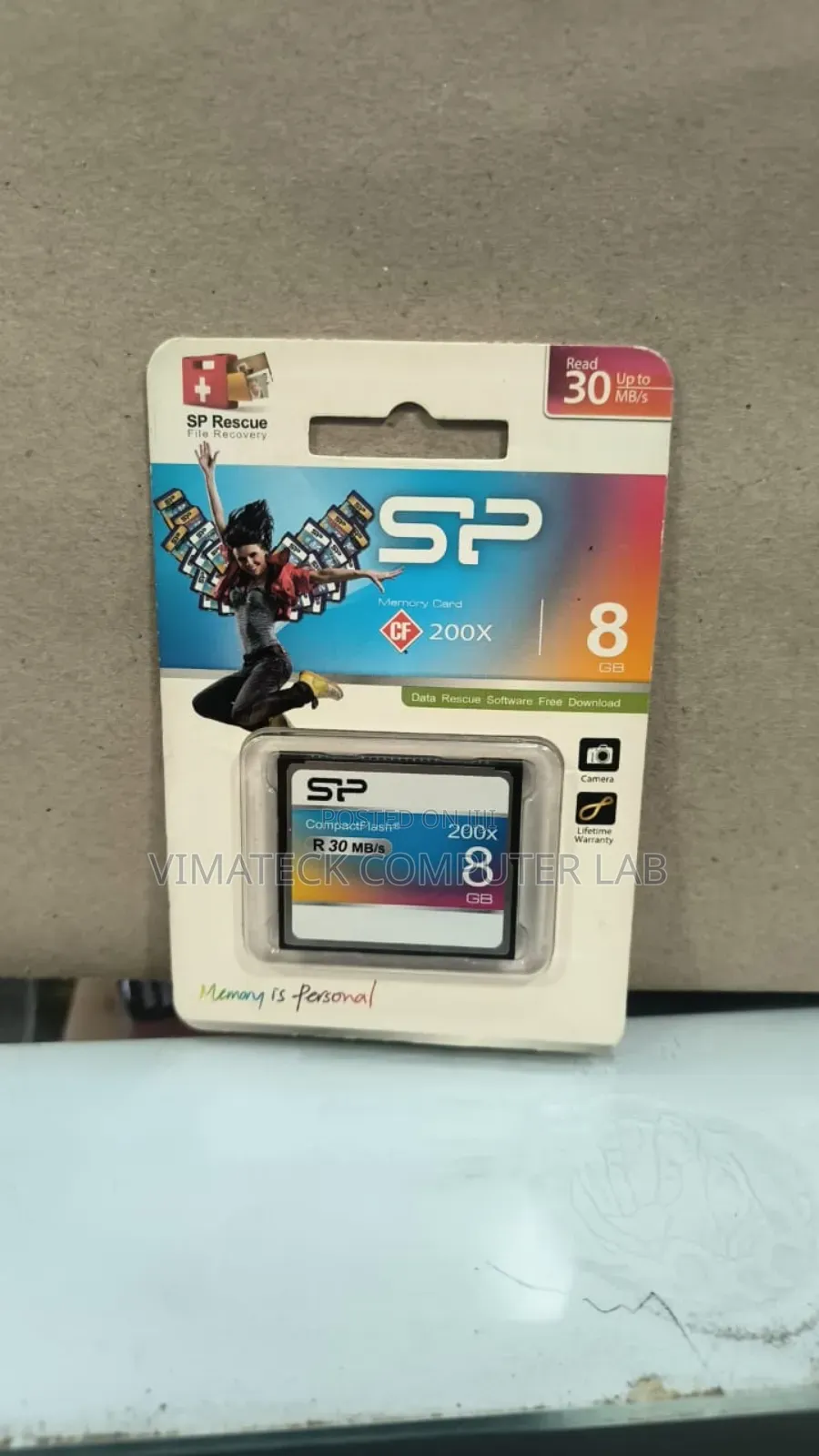 Sp Cf Card 8gb/30mbs