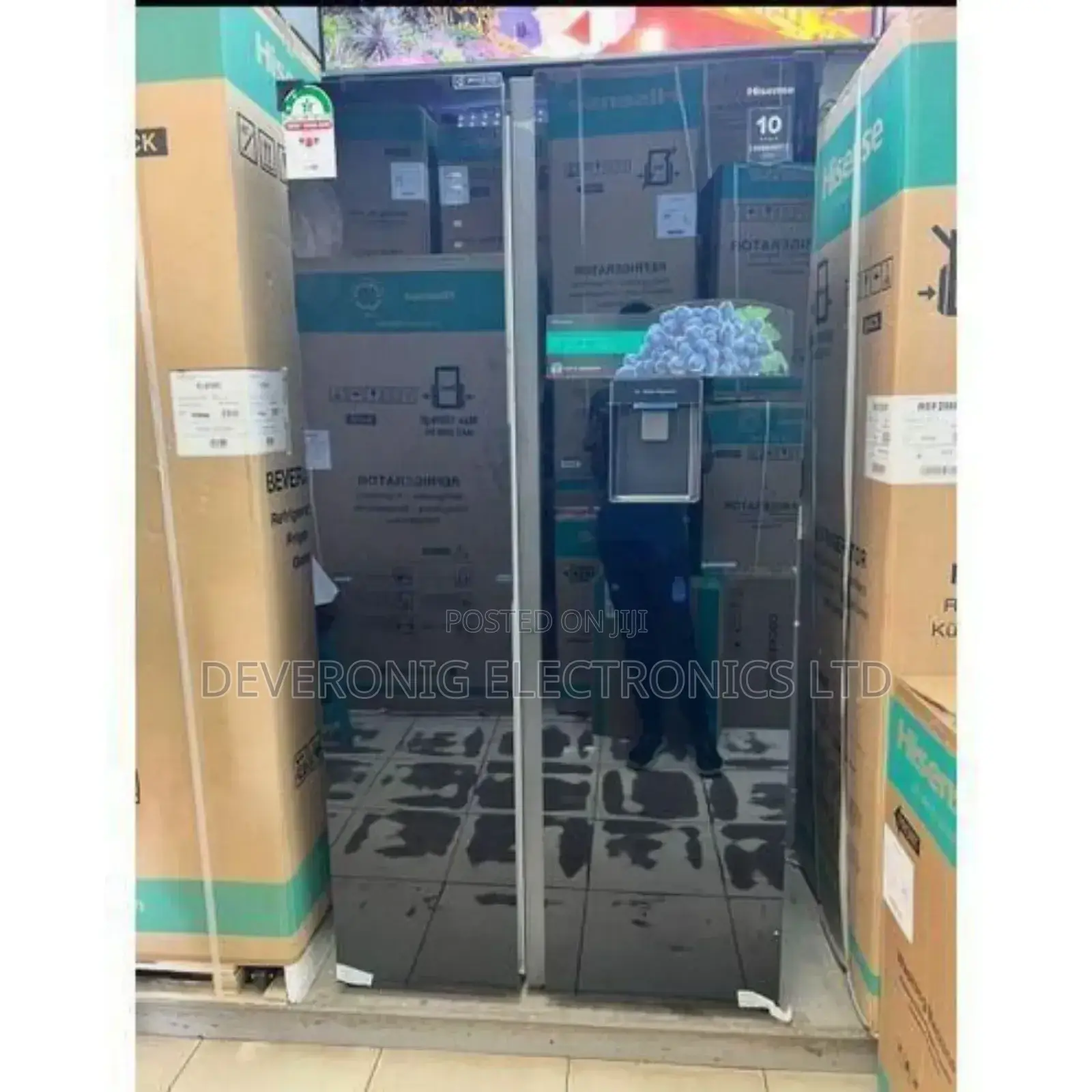 Hisense Side by Side 541 Litres With Water Dispenser Single Inverter