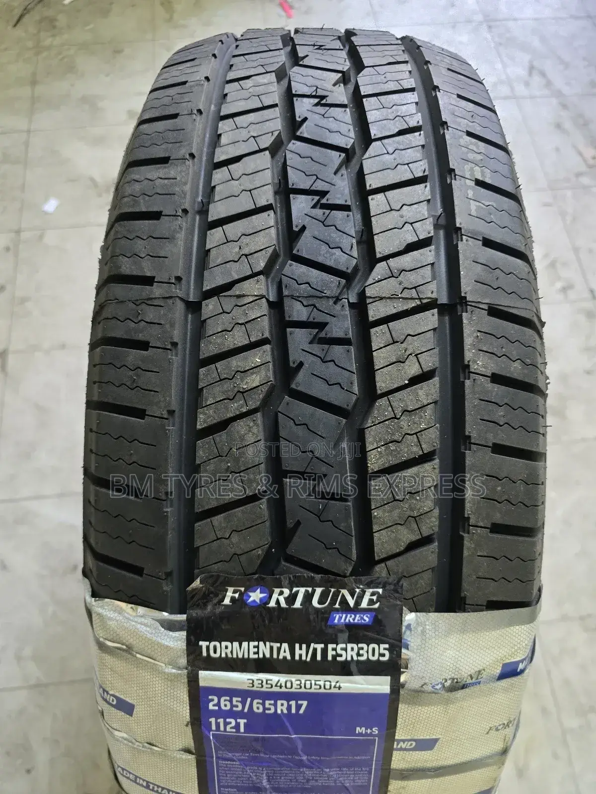 265 /65 R17 Fortune Tyres (All Terrein) Thailand.