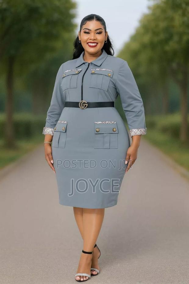 Khaki Fabric Dress