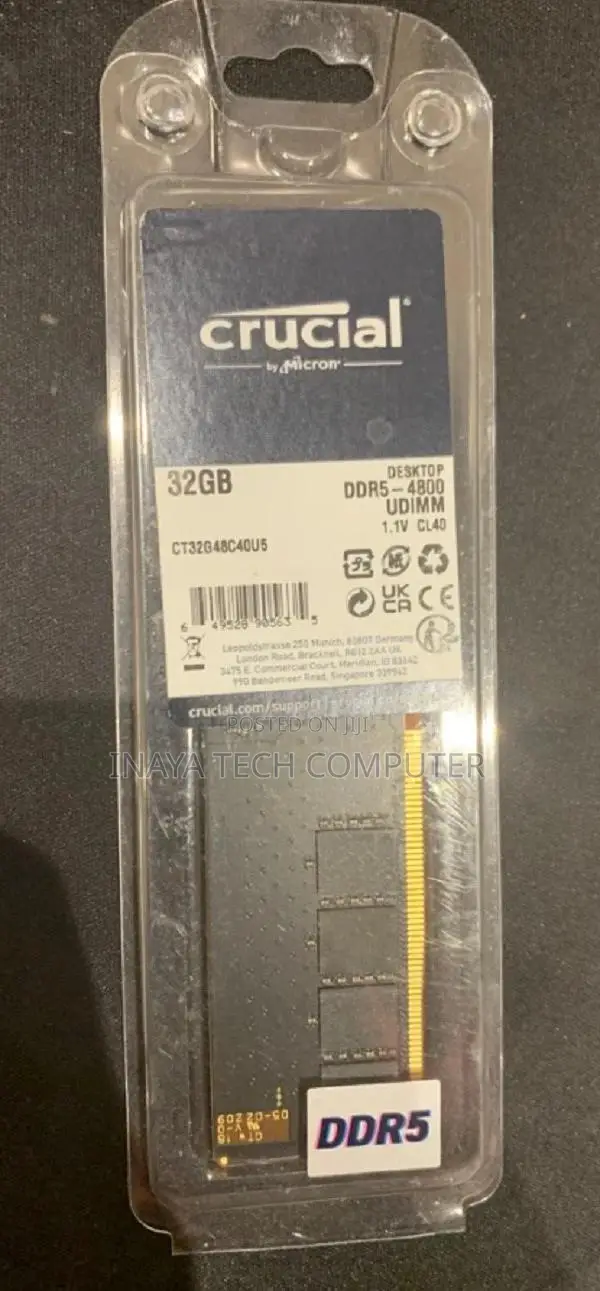 Crucial 32gb Ddr5 Desktop Ram || Crucial 32gb Ddr5 Ram
