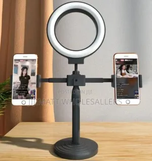 Double Stand Holder With 6inch Ringlight