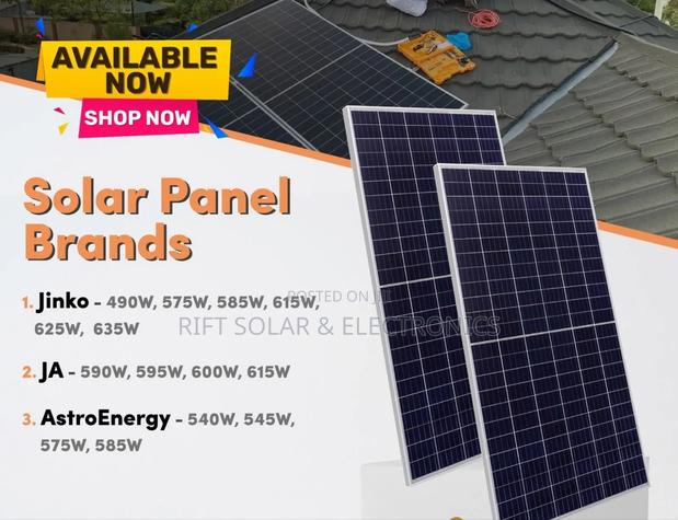 Grade a 575 Watts - 49v Monocrystalline Solar Panels - main view