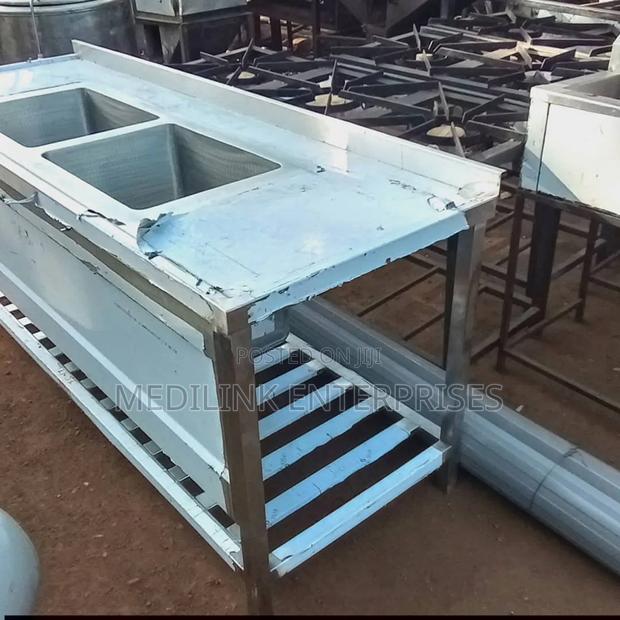 Ss304 Stainless Customized Sink With a Working Area - main view