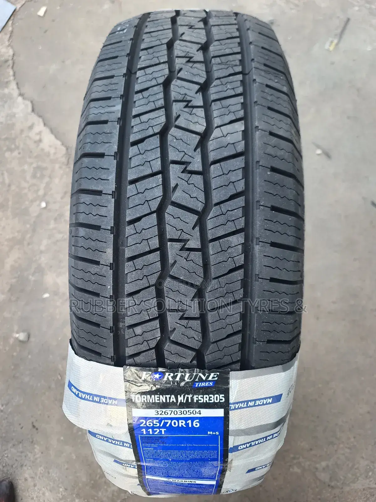 265/70r16 Fortune Tyres Tormenta H/T Fsr305 [Made in Thailand]