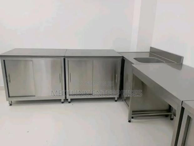 Ss 304 Customized Stainless Kitchen Storage Cabinet