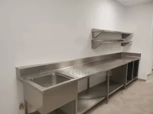 Customized Ss 304 Stainless Steel Sink With Worktop