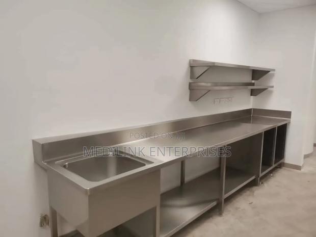Customized Ss 304 Stainless Steel Sink With Worktop