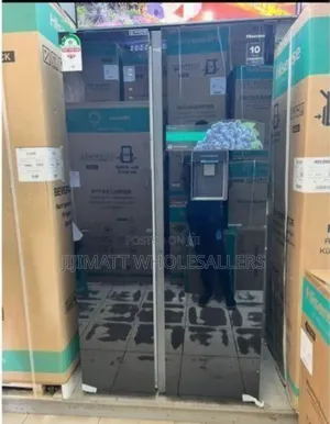 Hisense Fridge Side by Side 541l With Water Dispenser Single Inverter