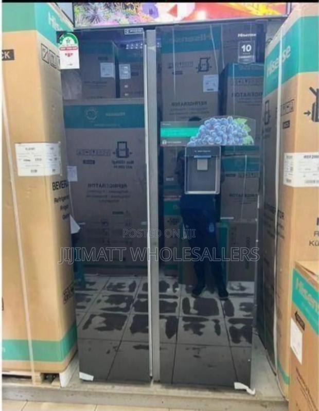 Hisense Fridge Side by Side 541l With Water Dispenser Single Inverter
