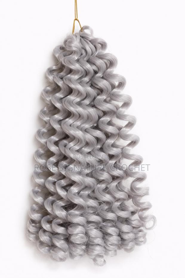 Wand Curl Crochet Hair 8 Inch -Silver Crochet Hair Kenya