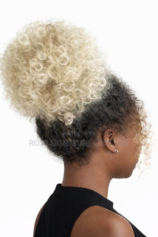 Wand Curl Crochet Hair - Platinum Blonde Ombre Crochet Hair Kenya