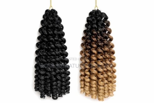 Wand Curl Crochet 8 Inch - Black and Blonde Ombre Crochet Hair Kenya