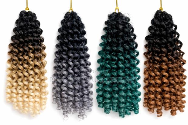 Wand Curl Crochet Hair 8 Inch - Ombre Crochet Hair Kenya