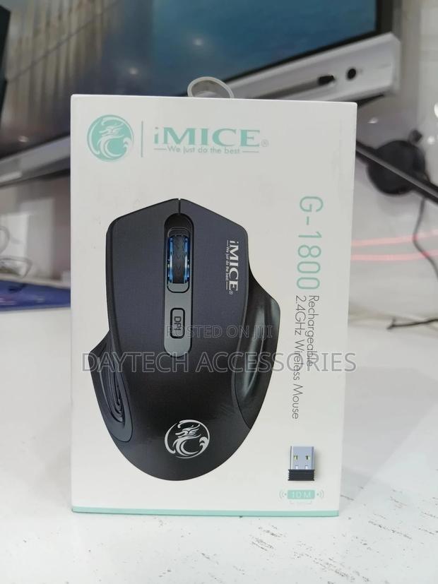Imice G-1800 Rechargeable 4 Buttons 2.4ghz Silent Wireless Mouse.
