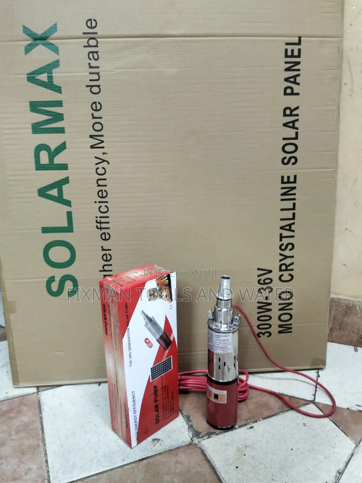 New Agri Farming Solar Pump 50m Head 250 Watts 24v and Panel 300 Watts