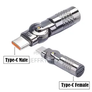 60w Type C Charger Adapter Converter 90 Degree Right Angle