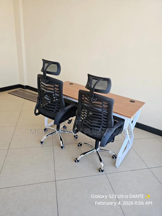 1.4m Table With 2seats Office Set - main view