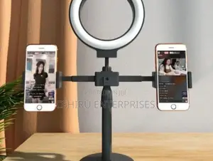 Double Stand Holder With 6inch Ringlight