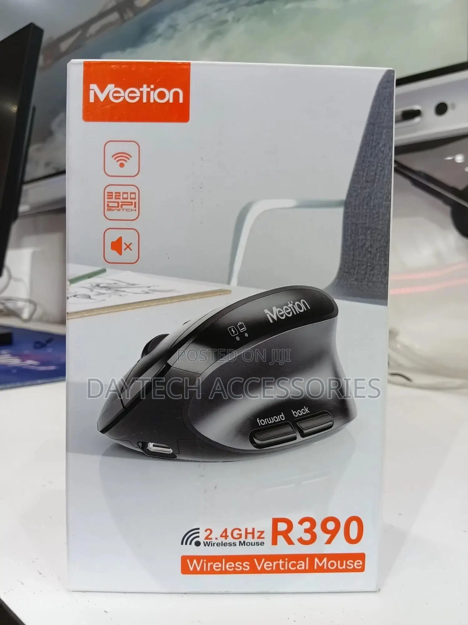 Meetion R390 2.4ghz Wireless Vertical Mouse.