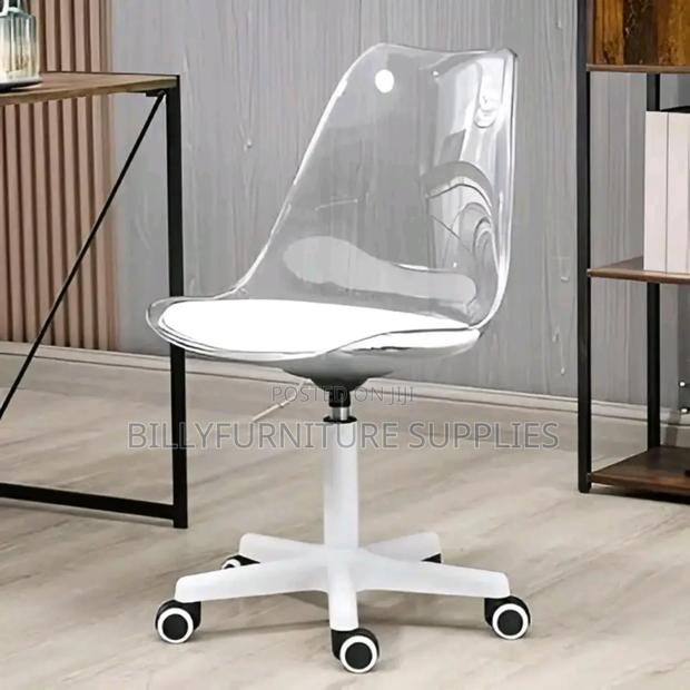 Adjustable Clear Eames Chair - thumbnail 3