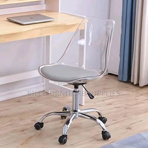 Adjustable Clear Eames Chair - thumbnail 4