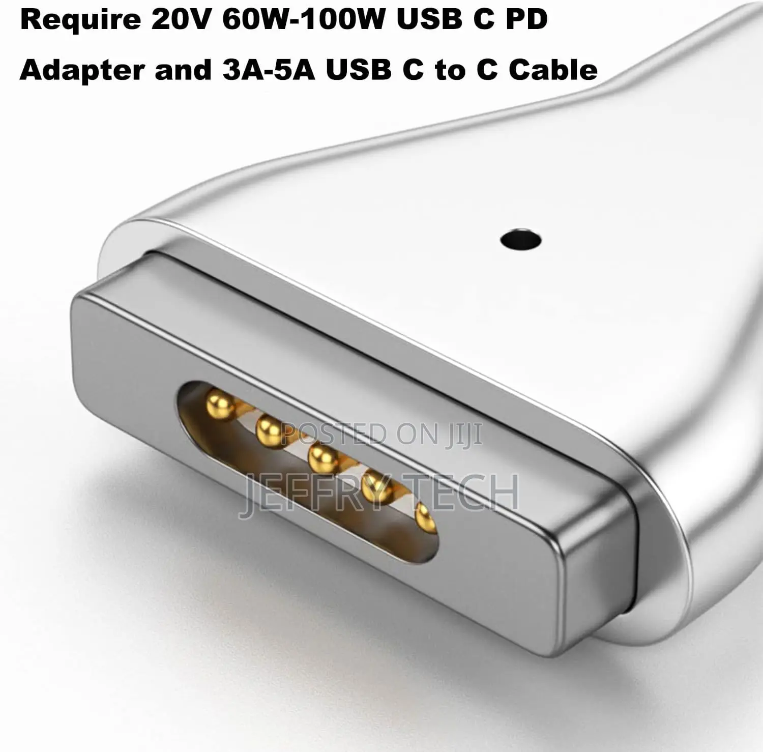 Usb-C to Magnetic Tip Charging Adapter, Female Type C to Male Magnetic