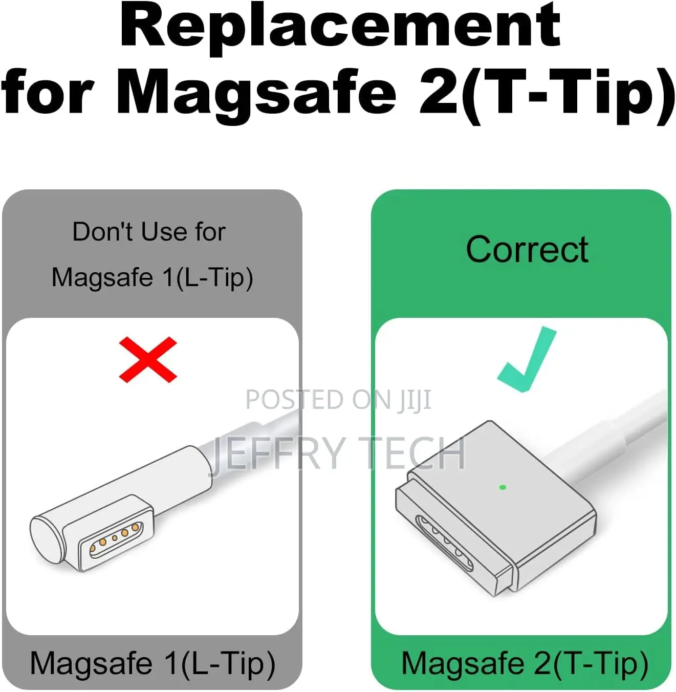 Usb-C to Magnetic Tip Charging Adapter, Female Type C to Male Magnetic