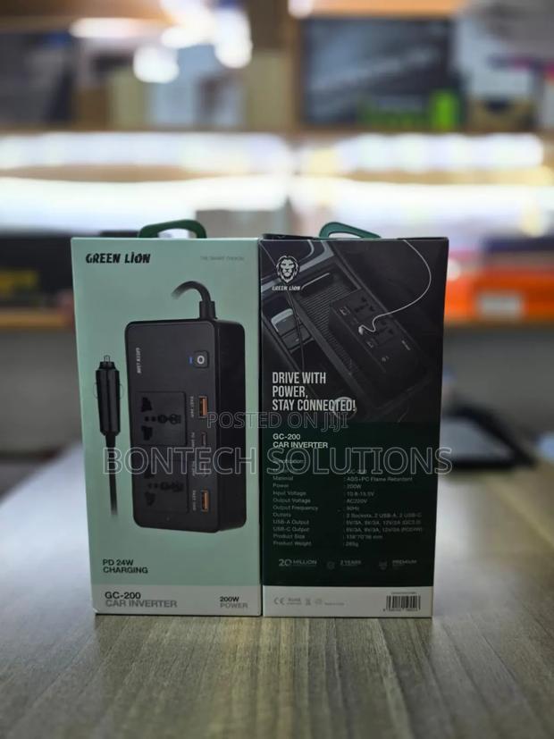 Green Lion Gc-200 Car Inverter 
200watts Output