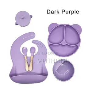 6pc Silicone Baby Feeding Cutlery Set