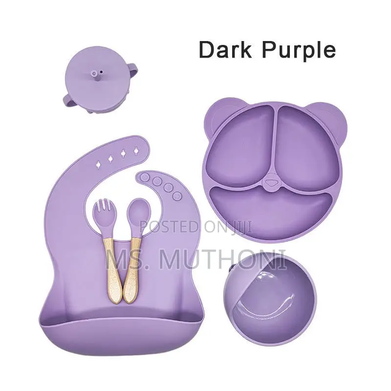 6pc Silicone Baby Feeding Cutlery Set