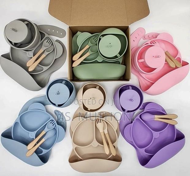 6pc Silicone Baby Feeding Cutlery Set