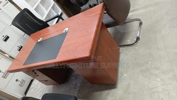 1.4m Mahogany Desk - thumbnail 2