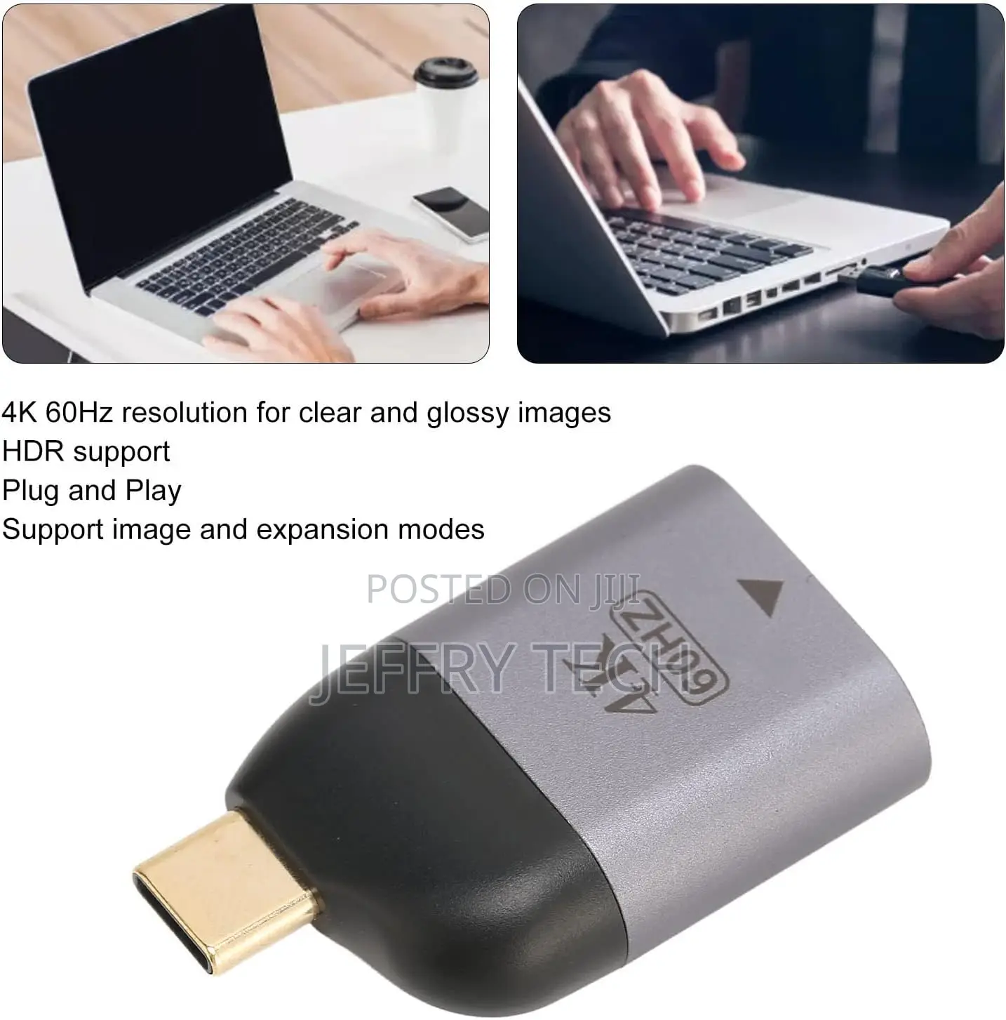 Usb C to Hdmi Adapter, Usb C Male to Hdmi Female Converter 60hz Vid