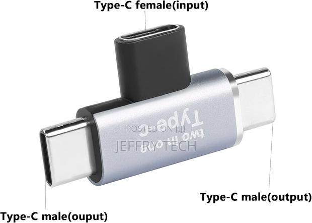 2 in 1 Usb C Adapter,Usb Type-C Female to Dual Male Splitter Support 5 - thumbnail 7