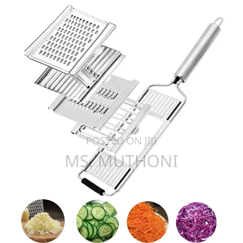 Multi-Purpose Stainless Steel Vegetable Slicer With Interchangeable