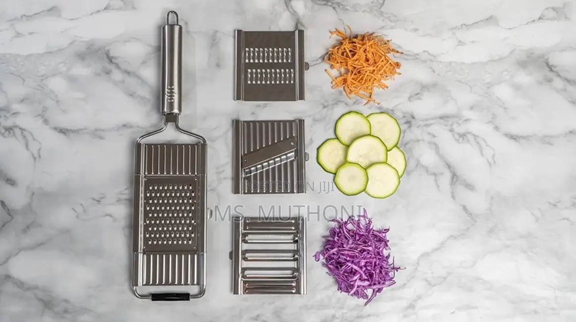 Multi-Purpose Stainless Steel Vegetable Slicer With Interchangeable
