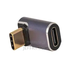 Usb-C Right Angle Male-to-Female Adapter 40 GBPS