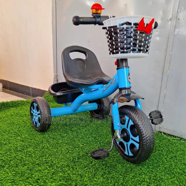 Kids Blue Try Cycle With Front Busket - main view