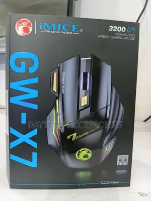 Imice Gw-X7 2.4g + Dual Mode 7-Button Silent Rechargeable Gaming Mouse