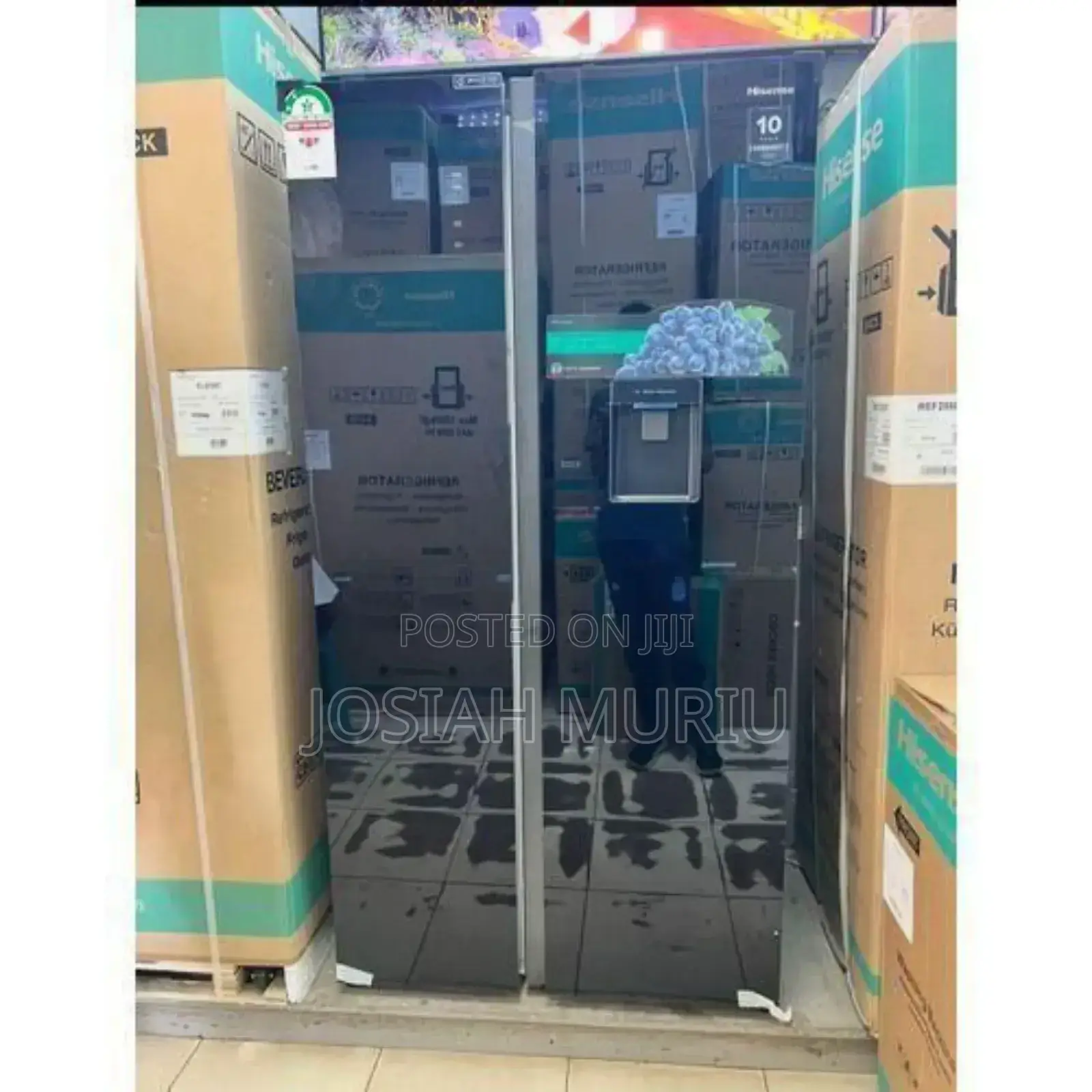 Hisense Fridge Side by Side 541 Litres With Water Dispenser