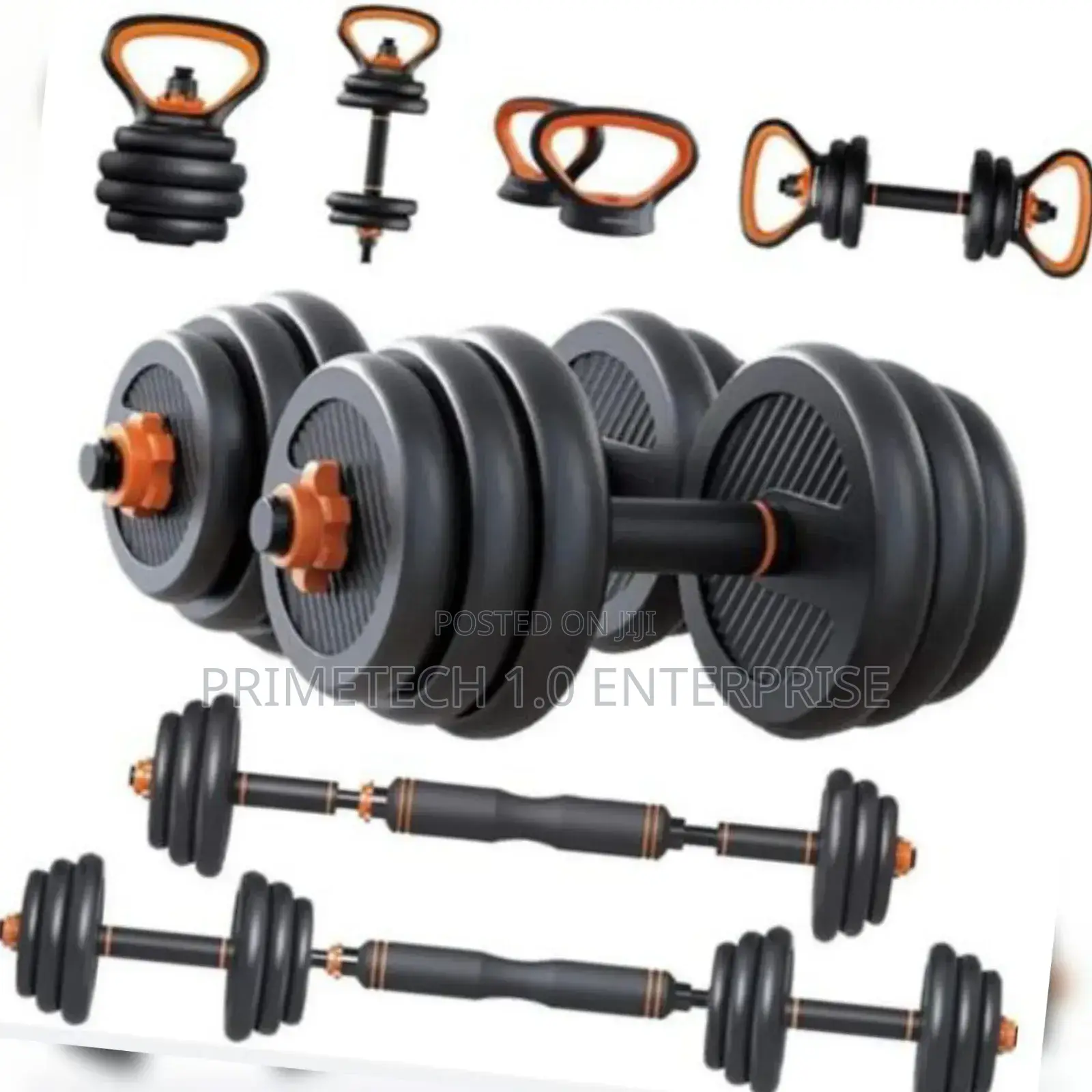6 in 1 Coated Kettle Dumbells - 50kg