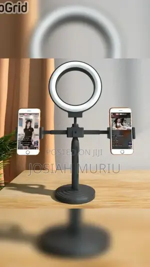 Double Stand Holder With 6inch Ringlight
