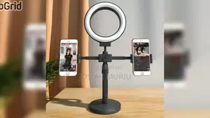 Double Stand Holder With 6inch Ringlight