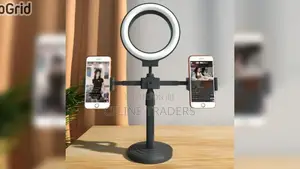 Double Stand Holder With 6inch Ringlight