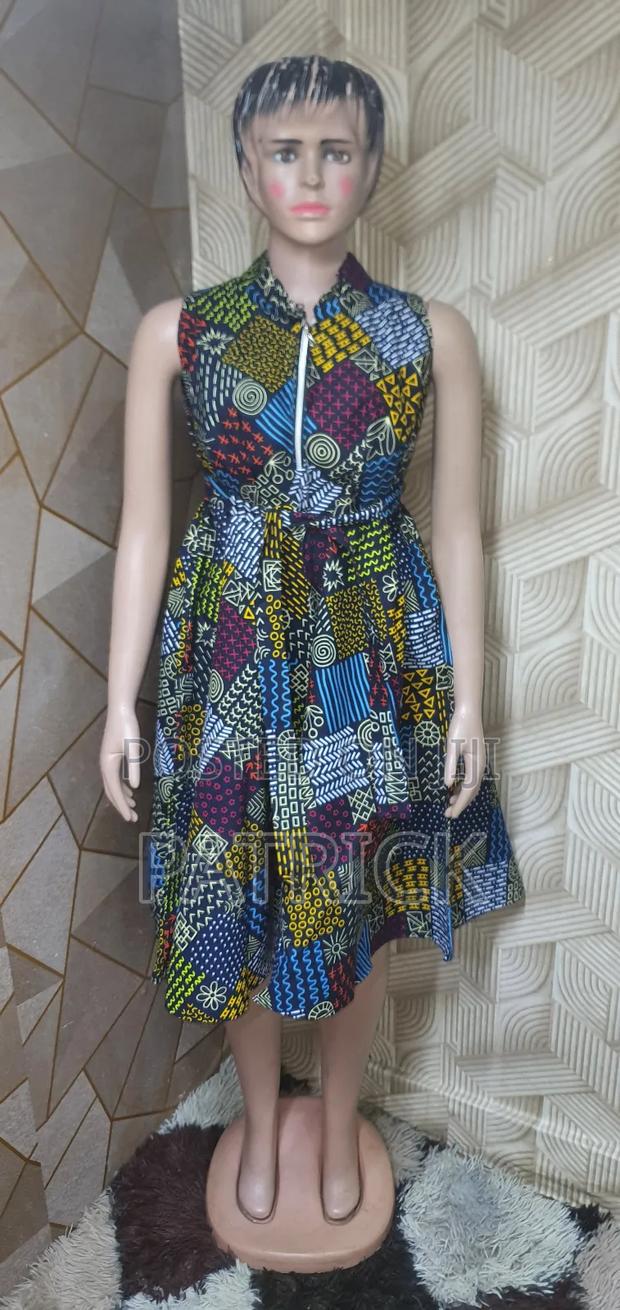 Ankara Free Size Short Dress - main view